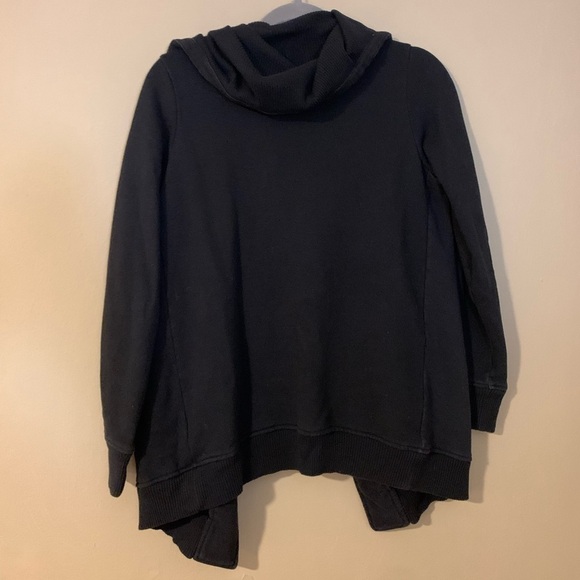 Athleta Black Wrapper’s Delight Casual Button Oversize Jacket Size XS - Picture 6 of 7